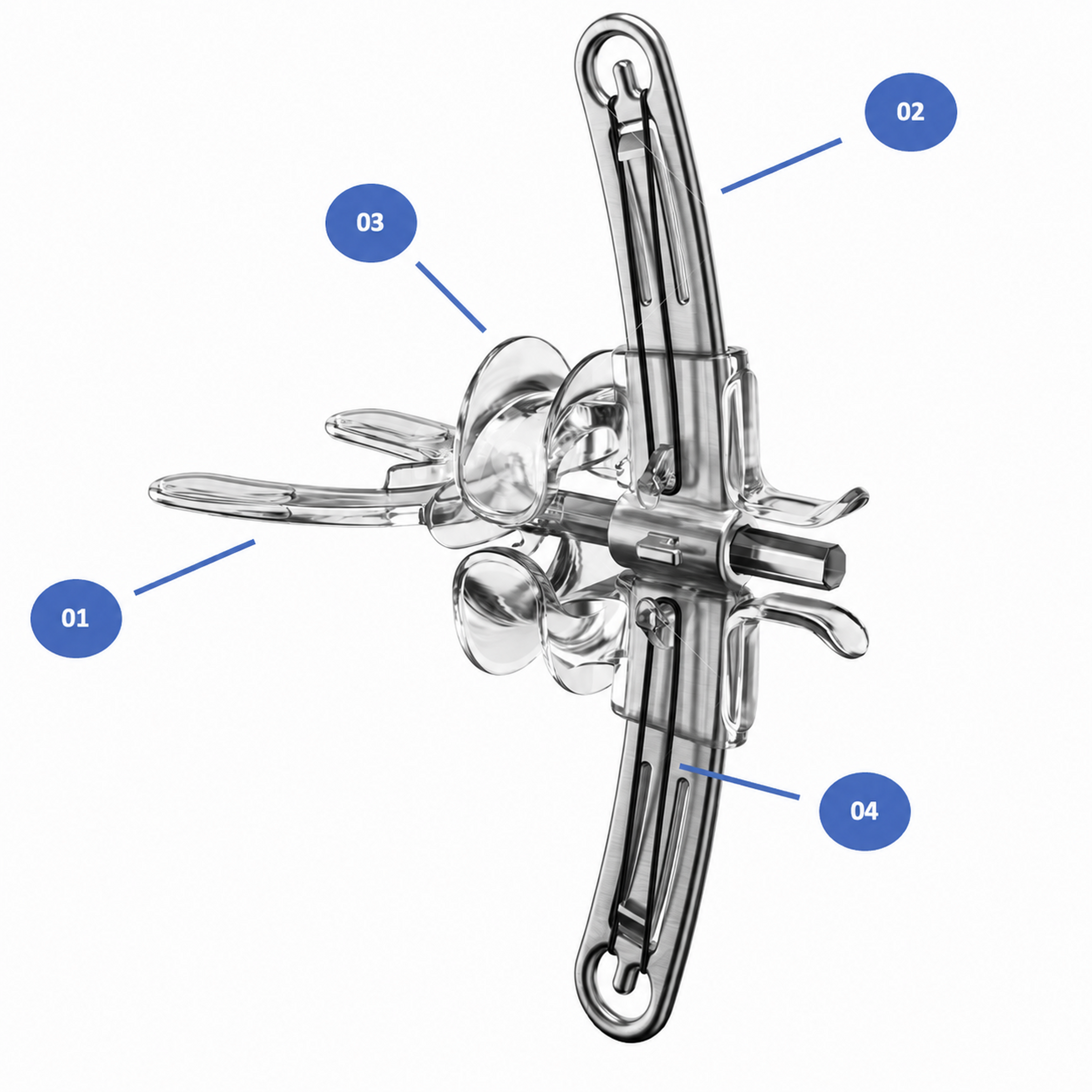 ISO Metrik facial resistance device with numbered component callouts